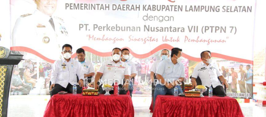 Siap Bersinergi, PTPN VII Silaturahmi dengan Pemkab Lamsel