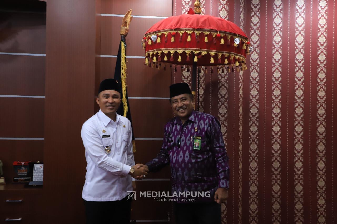 Usulkan Pembentukan PA, Ketua PTA Bandarlampung Temui Bupati Lambar