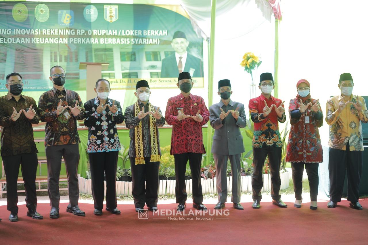 Ali Rahman Hadiri Launching Loker Berkah PA Blambangan Umpu