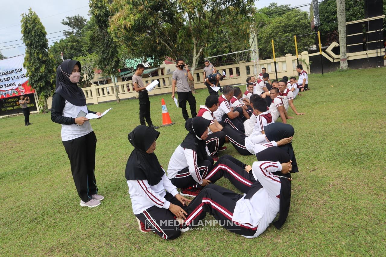 Polres Waykanan Gelar TKJ dan Ujian Beladiri Polri