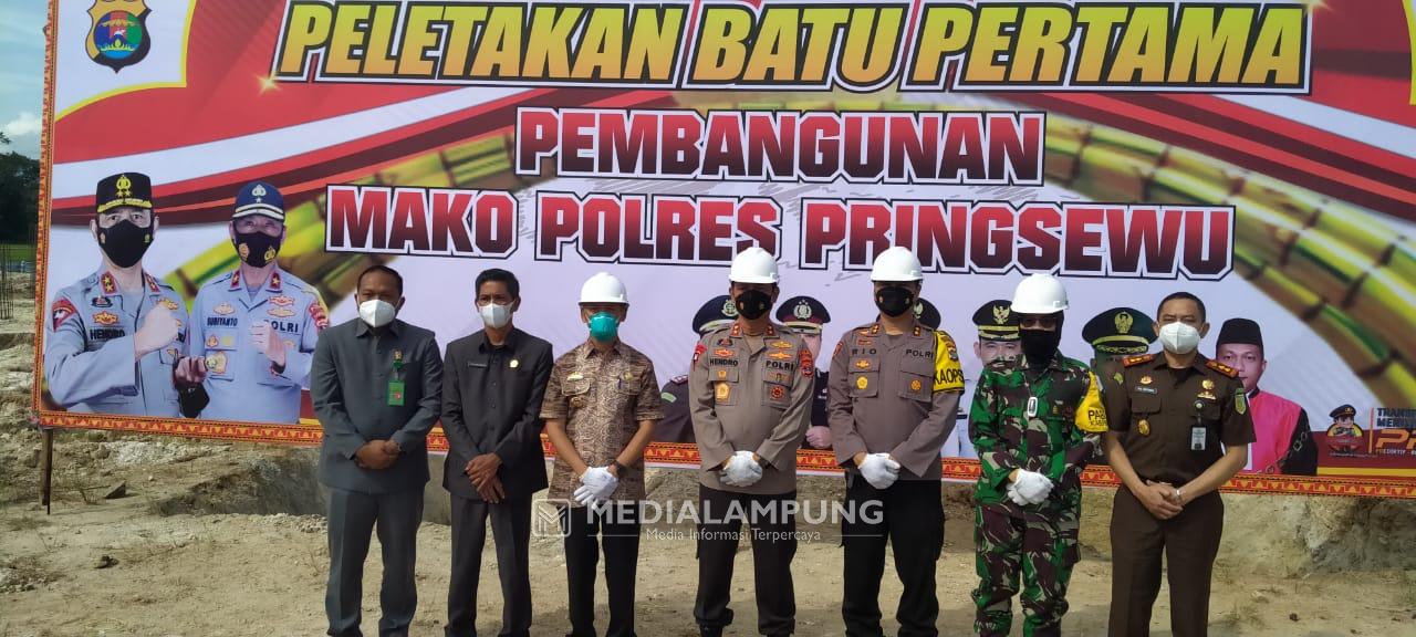 Pembangunan Mapolres Pringsewu Ditarget 6 Bulan Selesai