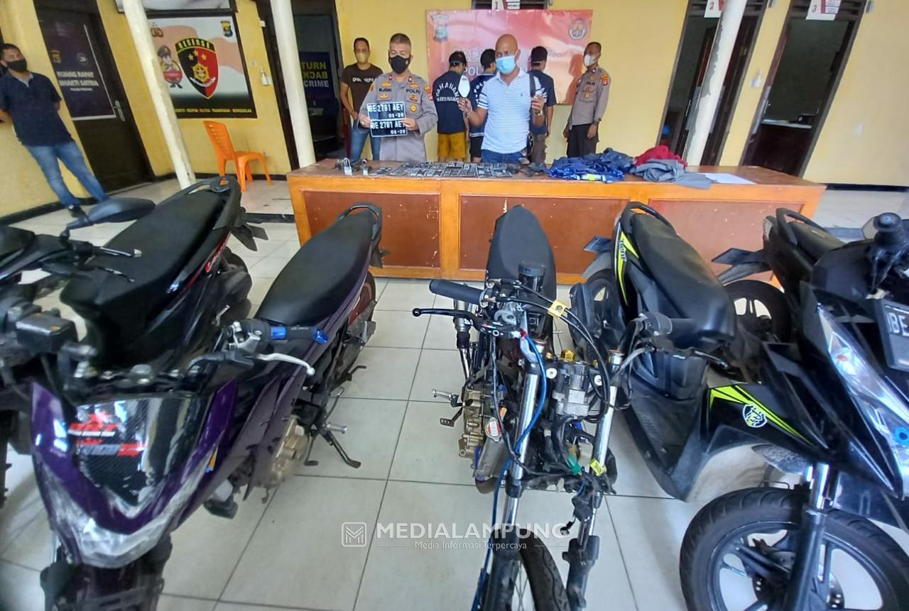 Tangkap 3 Pelaku Curanmor, Polsek Panjang Amankan 5 Unit Sepeda Motor