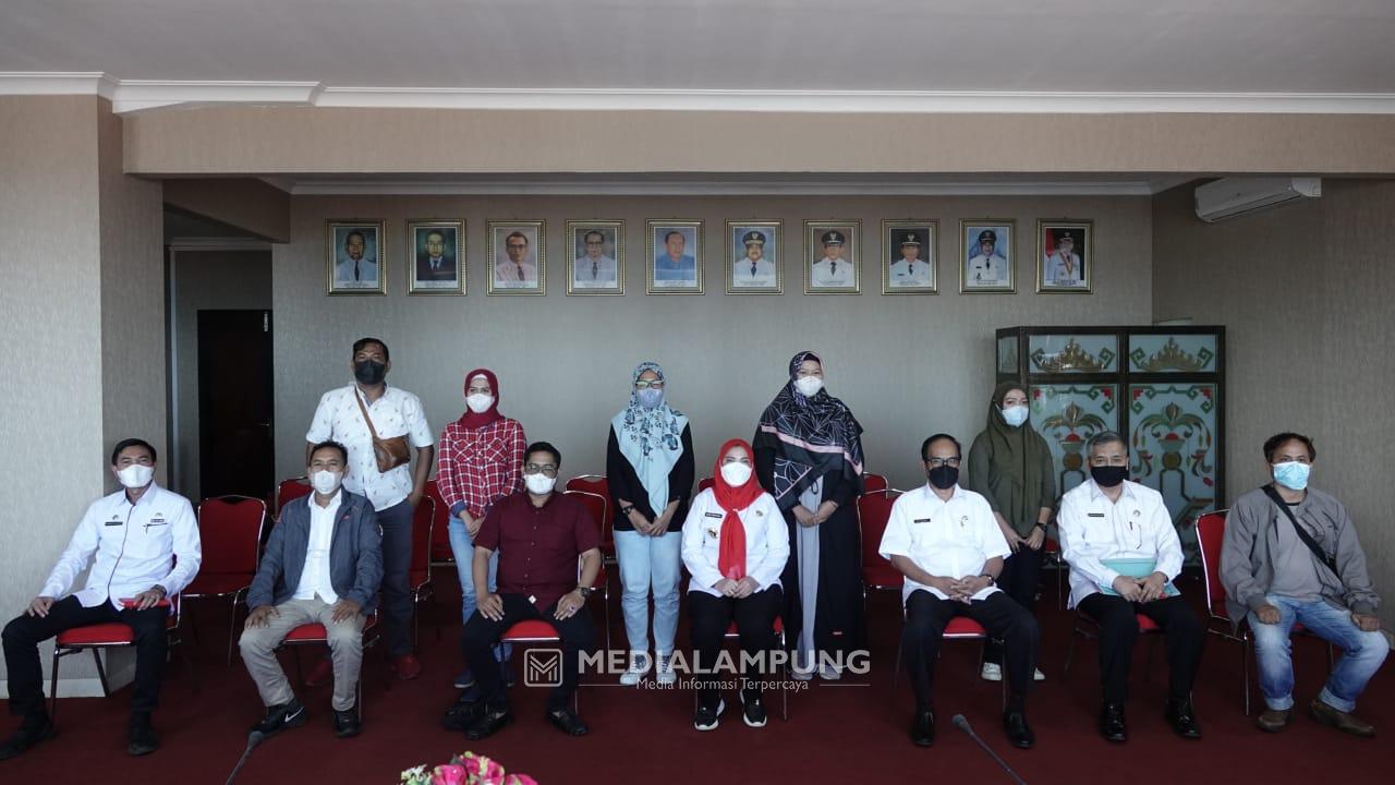 Eva Dwiana Terima Audiensi SMSI Kota Bandarlampunng