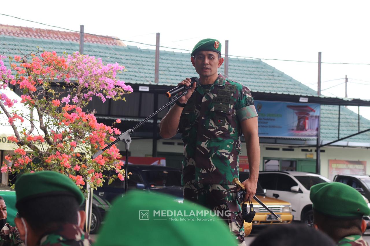 Dandim KBL Tegaskan Prajurit Harus Bangga Jadi Anggota Militer