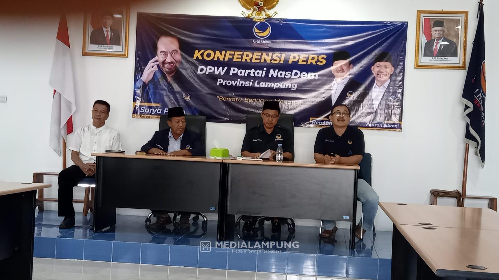 Surya Paloh Bakal Lantik Pengurus DPW NasDem Lampung