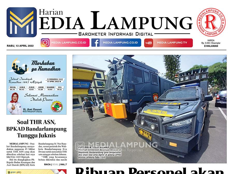 E-Paper Harian Media Lampung Edisi 13 April 2022