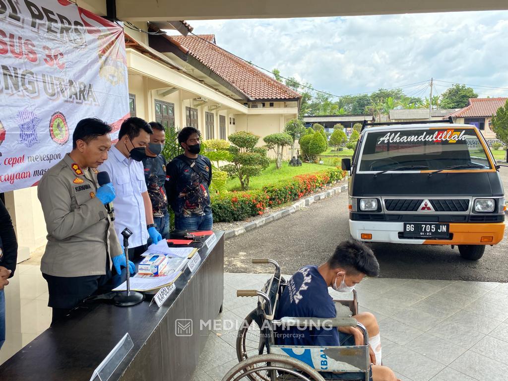 Tekab 308 Polres Lampura Ringkus Tersangka Curas Spesialis Mobil Pick Up