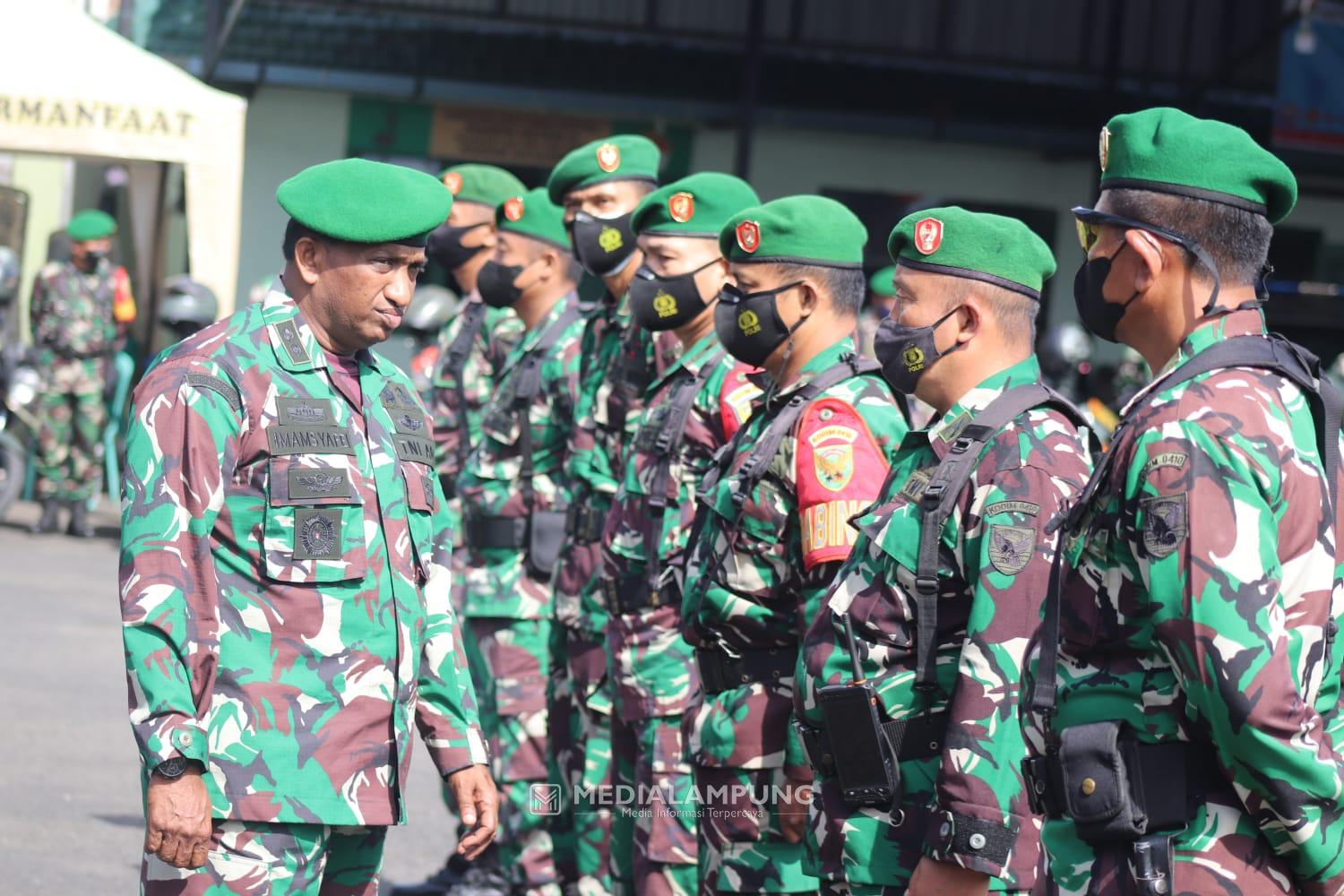 Pimpin Apel Gelar Pasukan, Kasdim KBL Ingatkan Prajurit Tetap Humanis Melaksanakan Tugas