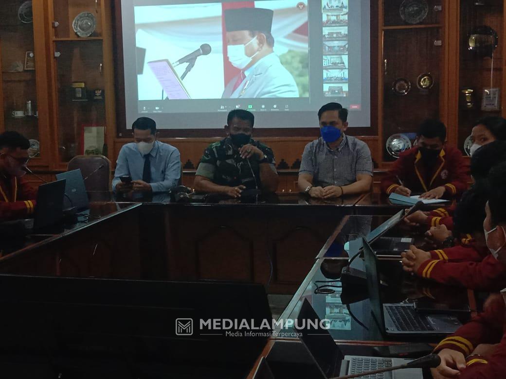 Danramil Panjang Ikuti Sosialisasi Pengelolaan SDN Tentang Perekrutan Komcad Tahun 2022